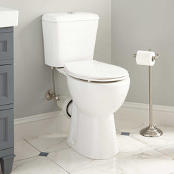 ELKINSON DUAL-FLUSH EUROPEAN REAR OUTLET TOILET -TWO-PIECE - WHITE - Toilets