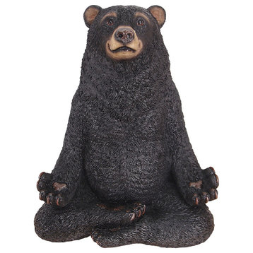 Being One With The Honey Zen Bear Statue