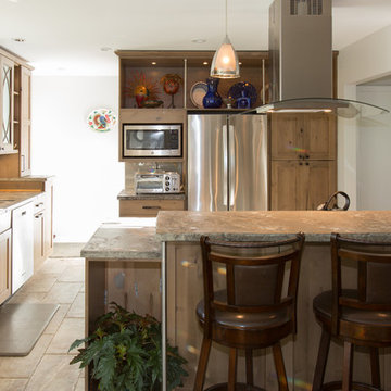 McLean Virginia Kitchen Design with unique Poured Concrete Counter Tops