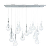 Modern Glass Globes- 14 Light LED Chandelier