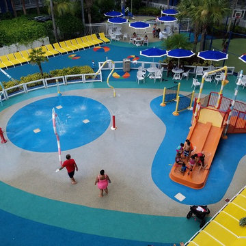 No Fault Safety Surface for Water Play Applications