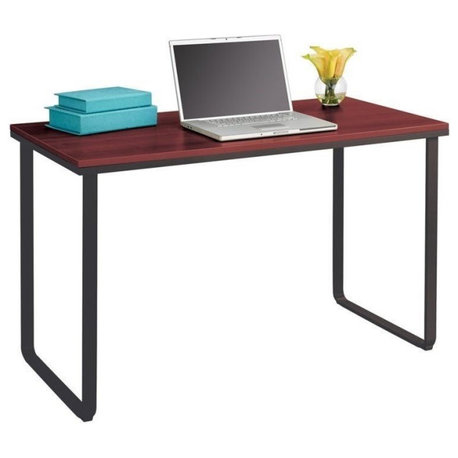 Safco Steel Workstation in Cherry and Black