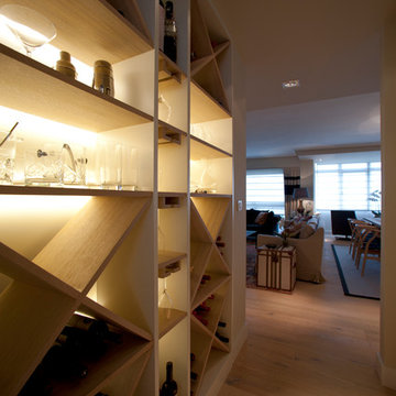 Diseño interior de casa con gran cocina