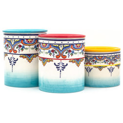 Mediterranean Kitchen Canisters And Jars by Euro Ceramica