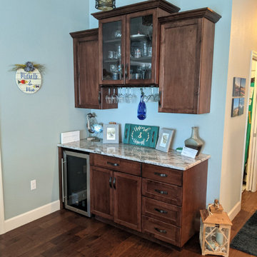 Home Bar with Custom Cabinets - Dry Bar or Wet Bar - You Choose!