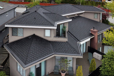 Euroshield rubber roofing - EuroLite Slate in Charcoal Black