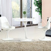 Edgemod Daisy 30" Fiberglass Dining Table in White