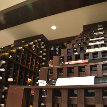 Manhattan Beach, Los Angeles Glass front Custom Wine Cellar Luxury Wine Room