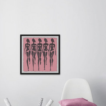 "Bikini Sashay II" Framed Painting Print