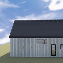 Entwürfe EFH mit vorgehagener Holzfassade