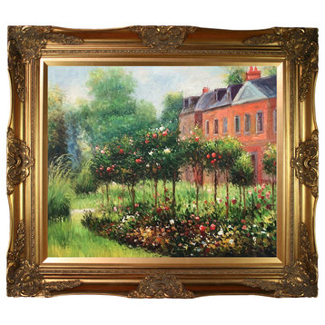 The Rose Garden at Wargemont, 1879, Victorian Gold Frame 20"x24"
