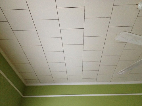 Sagging Ceiling Tiles How To Fasten, Can Asbestos Ceiling Tiles Be Painted