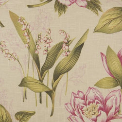 Phoebe Printed Springtime Linen Custom Made Curtains - Products