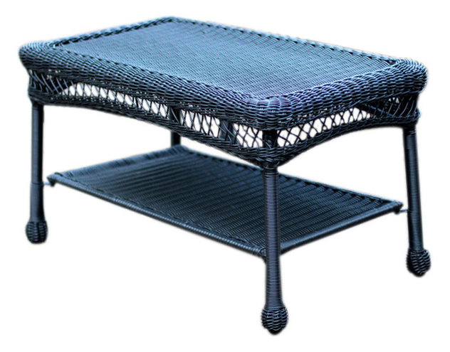 Jeco Outdoor Wicker Patio Furniture End Table Ideas Jeco Inc Black Wicker Patio Furniture Coffee Table Tropical