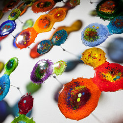 FLOATING COLOR SPLASHES - Wall Sculptures