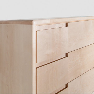 Nordic Charm: The Six-Drawer Maple Dresser