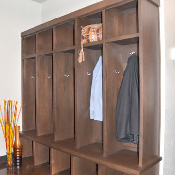 Stained Maple Lockers- Custom