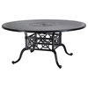 Grand Terrace 66" Round Dining Table, Midnight Gold