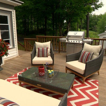 Staging for HGTV episode BEFORE & AFTER photos