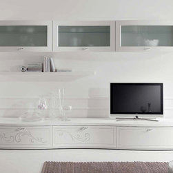 Italian Wall Unit Prestige Liberty 104 by Spar - $6,749.00 - Entertainment Centers And Tv Stands