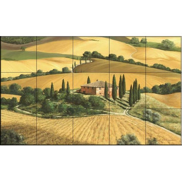 Tile Mural, Tuscan Gold by Michael Swanson