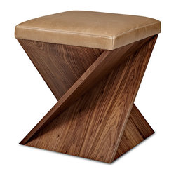 Maxwell Ottoman by American Leather - Footstools And Ottomans