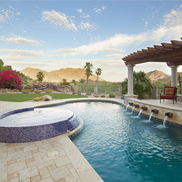 Swimming Pool & Spa and Pergola with Fireplace