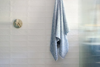 Example of a beach style bathroom design in Other