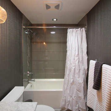 Luxe Transitional Centennial Guest Bath Remodel