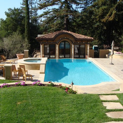 Tuscan Pool House - Windows And Doors