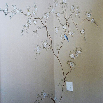 Dogwood Tree Mural in Entry
