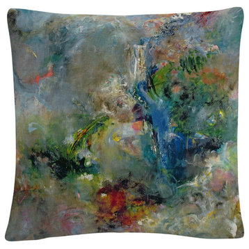 Jane Deakin 'Valley of the Waterfalls' Decorative Throw Pillow