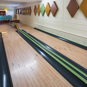 Vintage 1950s Equipment Restored for Retro Home Bowling Alley