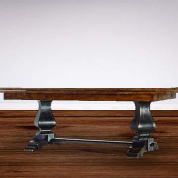 Hooker Furniture Sanctuary Refectory Table in Ebony/Drift