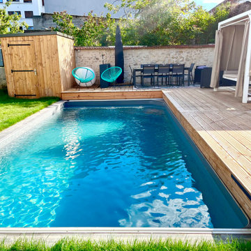 SANZEL - Construction de piscine avec terrasse mobile