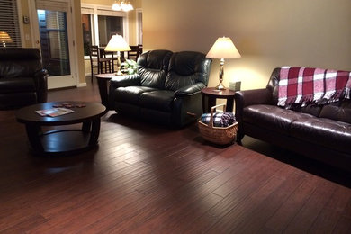 Inspiration for a contemporary living room remodel in Atlanta