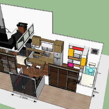 first draft of tiny home 12m x 5m design concept
