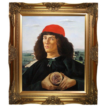 Botticelli "Portrait of a Man with the Medal of Cosimo" Oil Painting