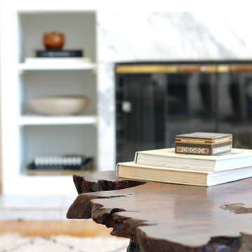 Organic Root Table in 1988 Postmodern LA Home