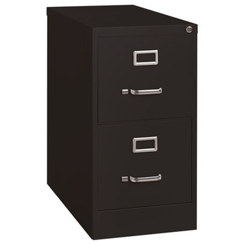 Pemberly Row 25" Deep 2 Drawer Commercial Metal File Cabinet - Black - 9 units