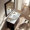 Ariel Cambridge 43" Single Sink Bathroom Vanity Set, Espresso