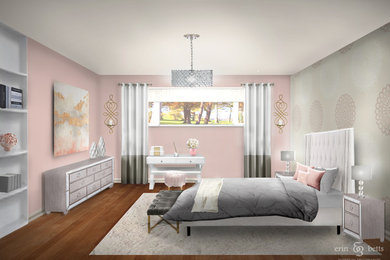 Transitional bedroom photo in Other