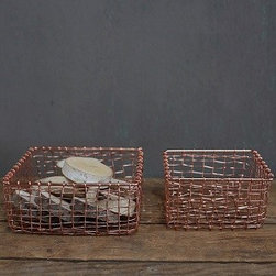 COPPER BASKET, SET OF 2 - Products