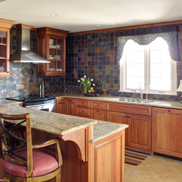 Ultimate Man Cave: Kitchenette, Bar tiled wall wow