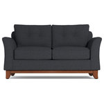 Apt2B - Apt2B Marco Apartment Size Sofa, Charcoal, 60"x37"x32" - Make yourself comfortable on the Marco Apartment Size Sofa. Button-tufted back cushions and a solid wood base give it a sleek, sophisticated, and modern look!