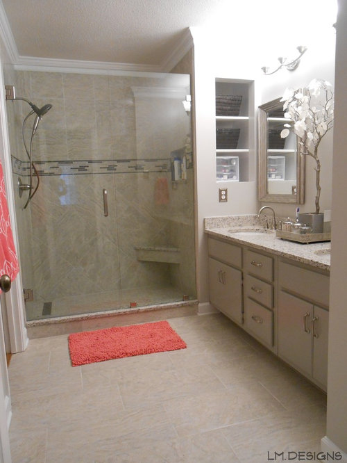 shelf bathroom h Greige Bathroom