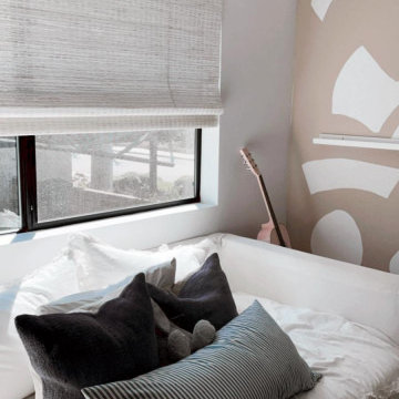 Elevate Teen Bedroom with Woven Wooden Shades in Hermosa Beach!