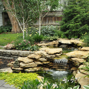 Small Backyard Waterfall Garden