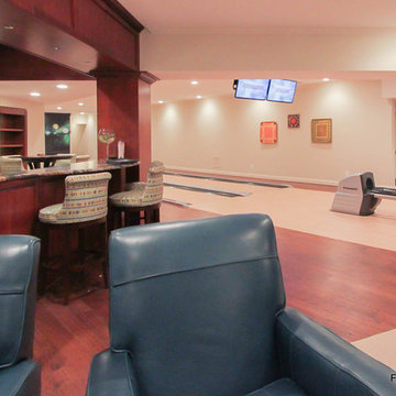 Basement Bowling Alley in Northern Virginia