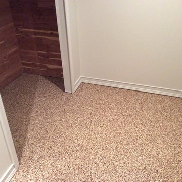 Basement with Mitigated Epoxy Flooring